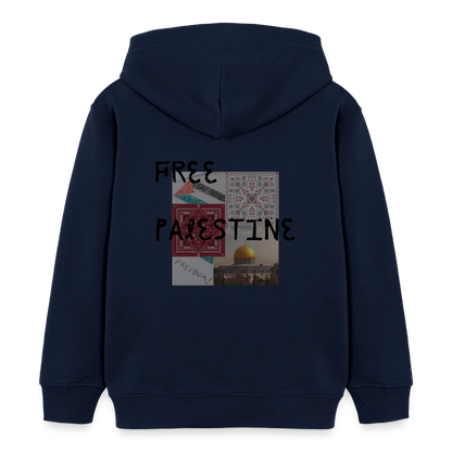 Sweat à capuche bio Mini  Enfant - PALESTINE - bleu marine