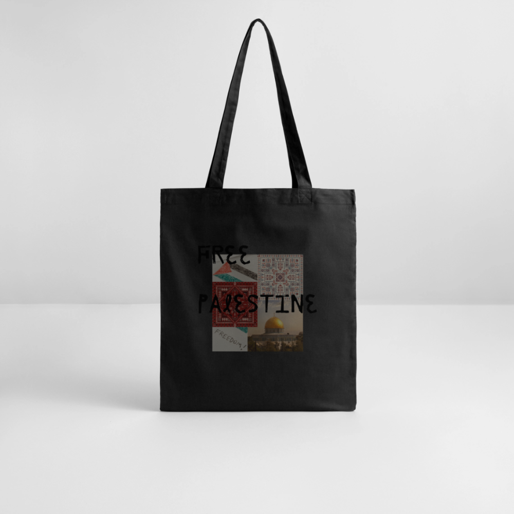 Tote bag bio - PALESTINE - noir