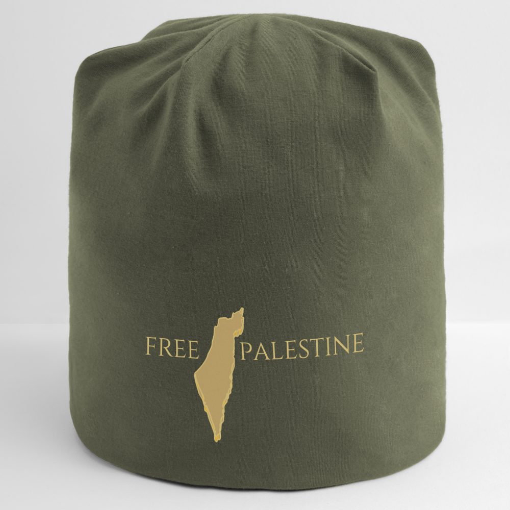 Bonnet en jersey - PALESTINE - vert olive