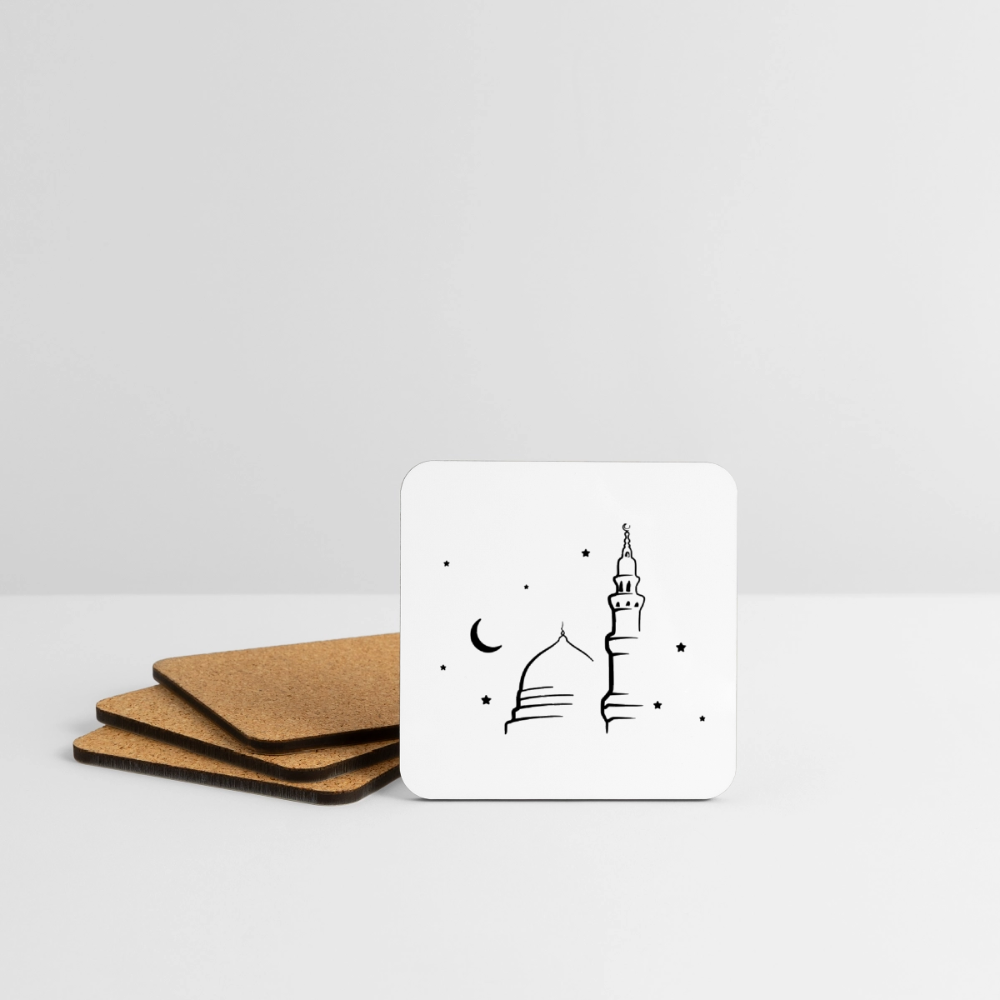 Dessous de verre (lot de 4) - RAMADAN - blanc