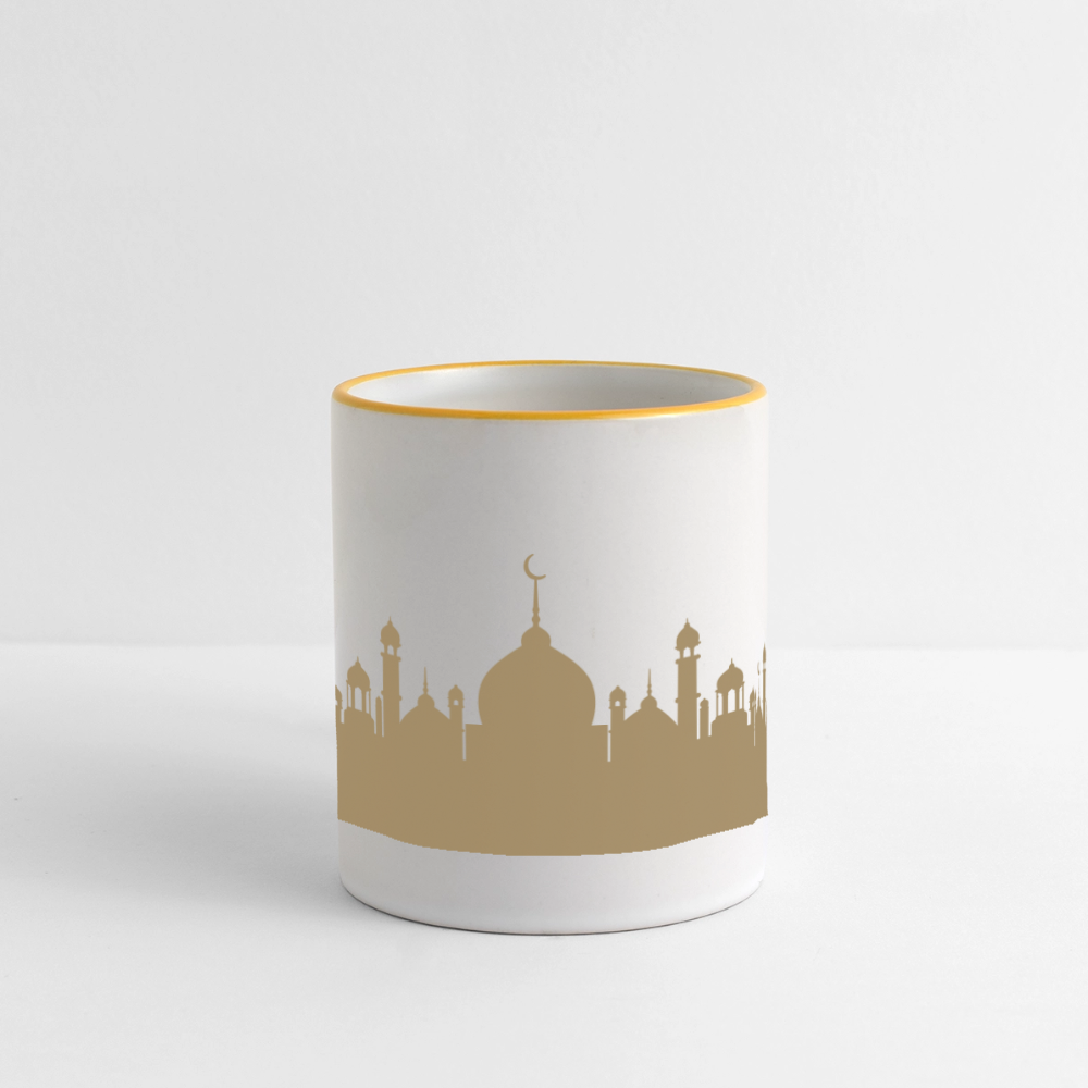 Mug panoramique - RAMADAN - blanc/jaune