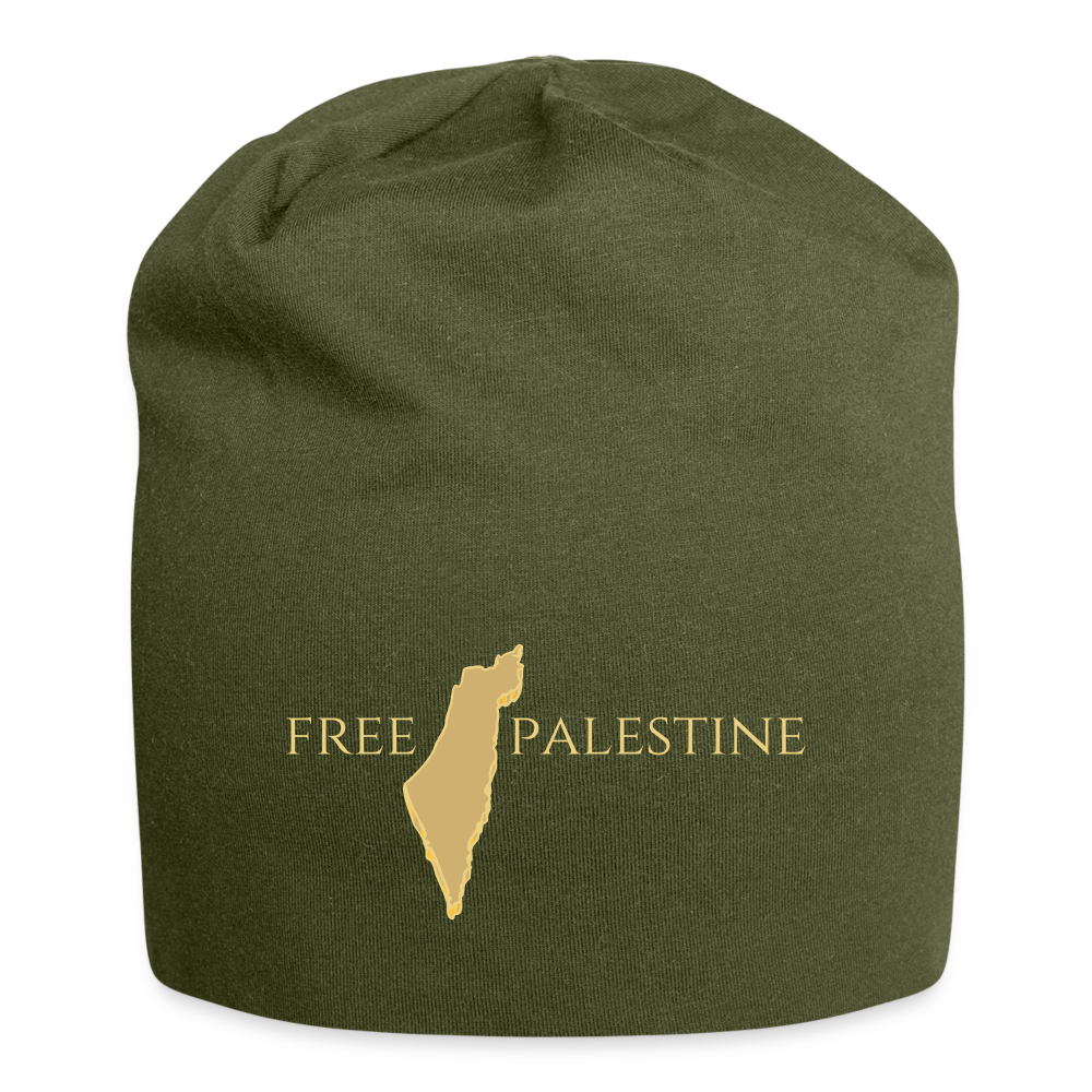 Bonnet en jersey - PALESTINE - vert olive