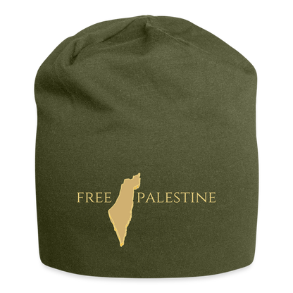 Bonnet en jersey - PALESTINE - vert olive