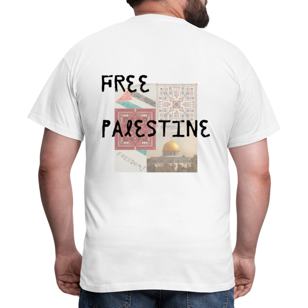 T-shirt Homme - PALESTINE - blanc