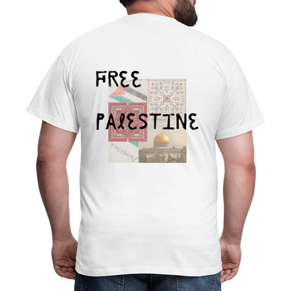 T-shirt Homme - PALESTINE - blanc