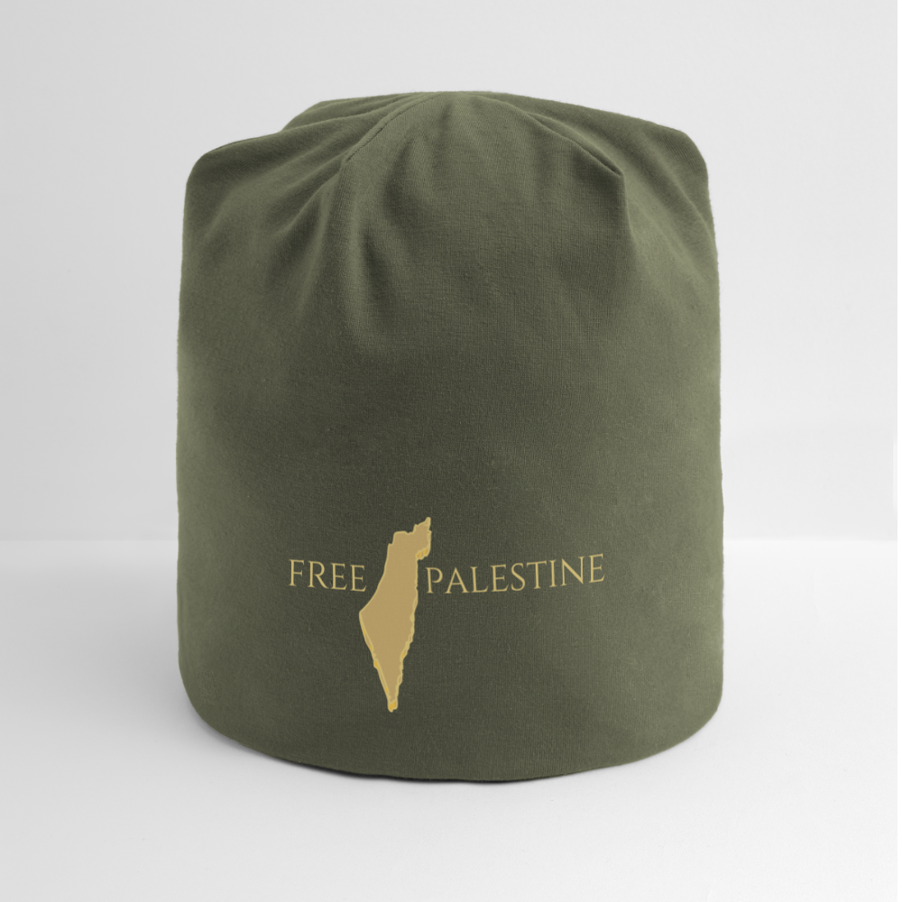 Bonnet en jersey - PALESTINE - vert olive