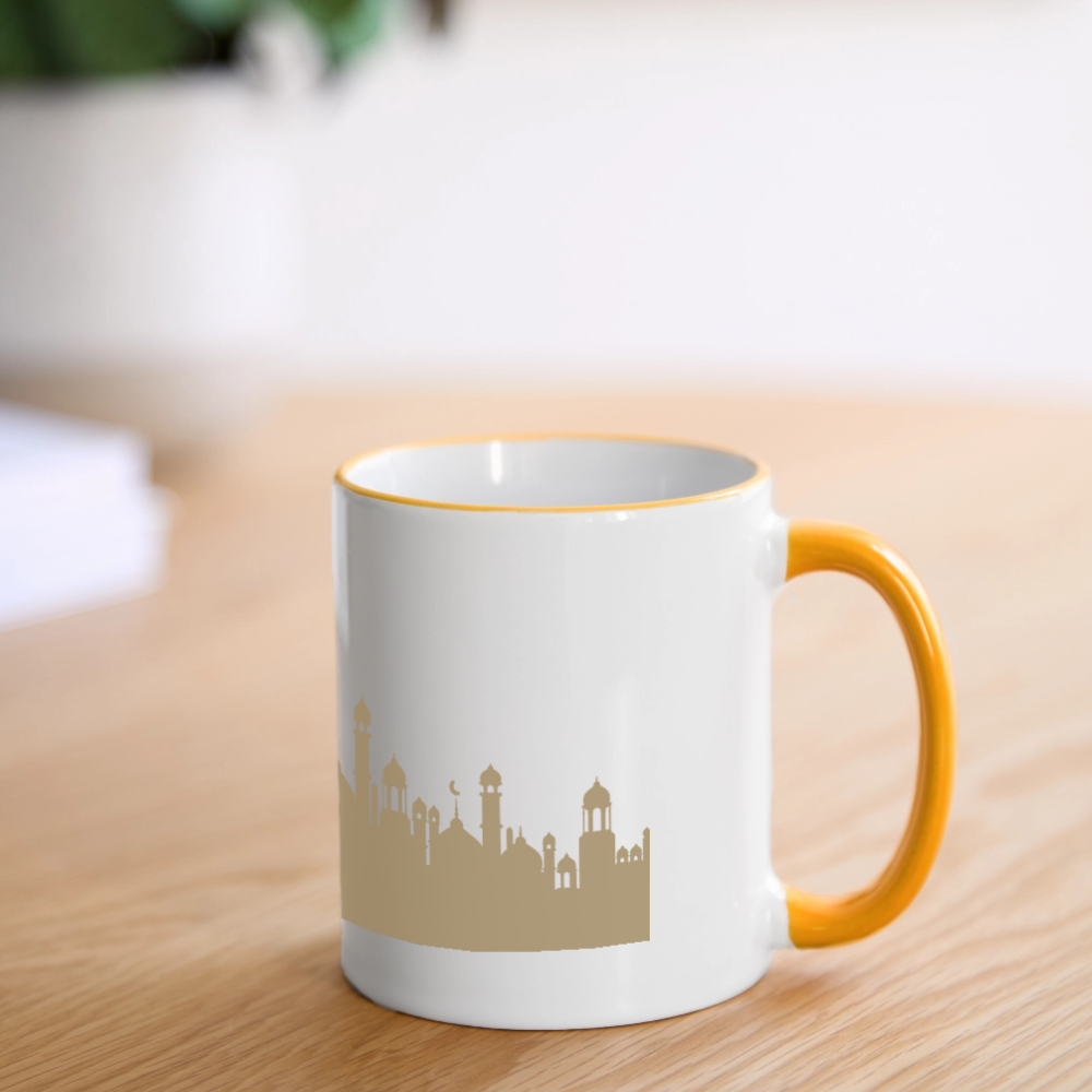 Mug panoramique - RAMADAN - blanc/jaune