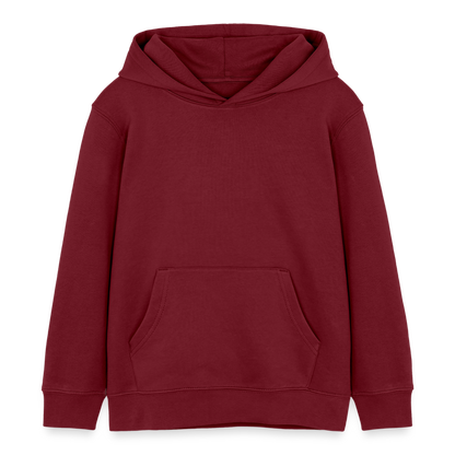 Sweat à capuche bio Mini  Enfant - PALESTINE - bordeaux