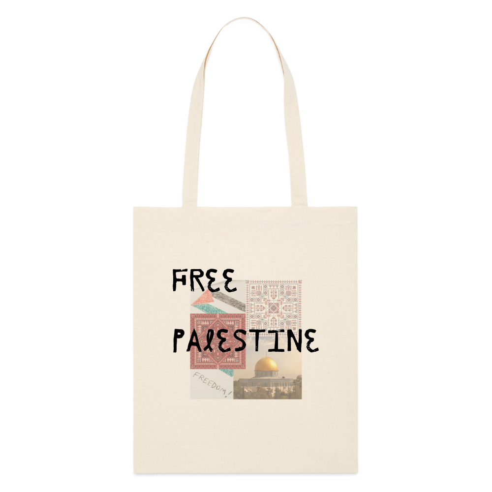 Tote bag bio - PALESTINE - blanc cassé