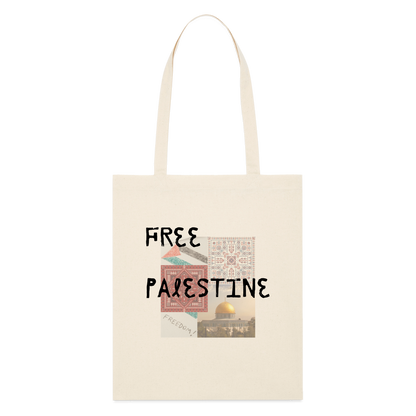 Tote bag bio - PALESTINE - blanc cassé