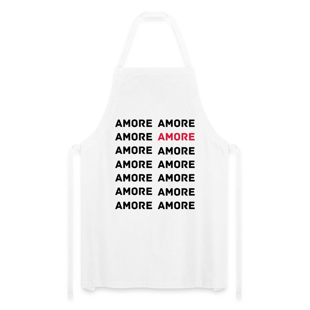 Tablier de cuisine - Amore - blanc