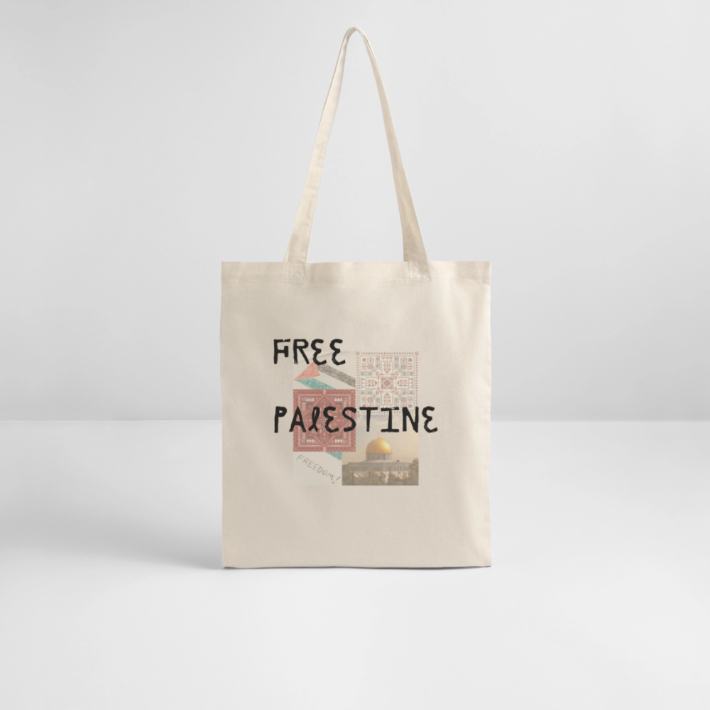 Tote bag bio - PALESTINE - blanc cassé