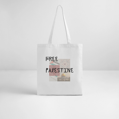 Tote bag bio - PALESTINE - blanc