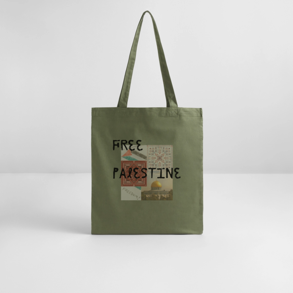 Tote bag bio - PALESTINE - kaki