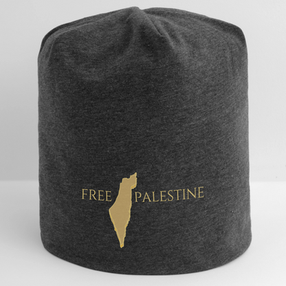 Bonnet en jersey - PALESTINE - charbon