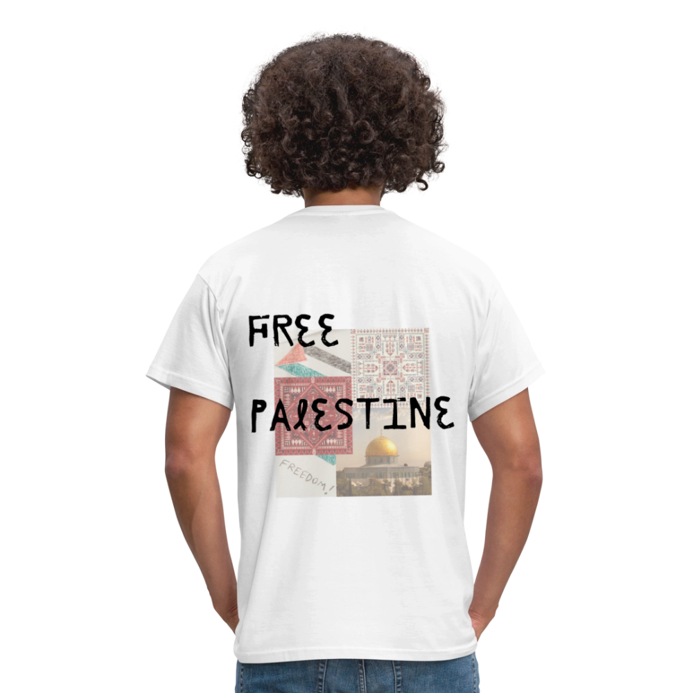 T-shirt Homme - PALESTINE - blanc