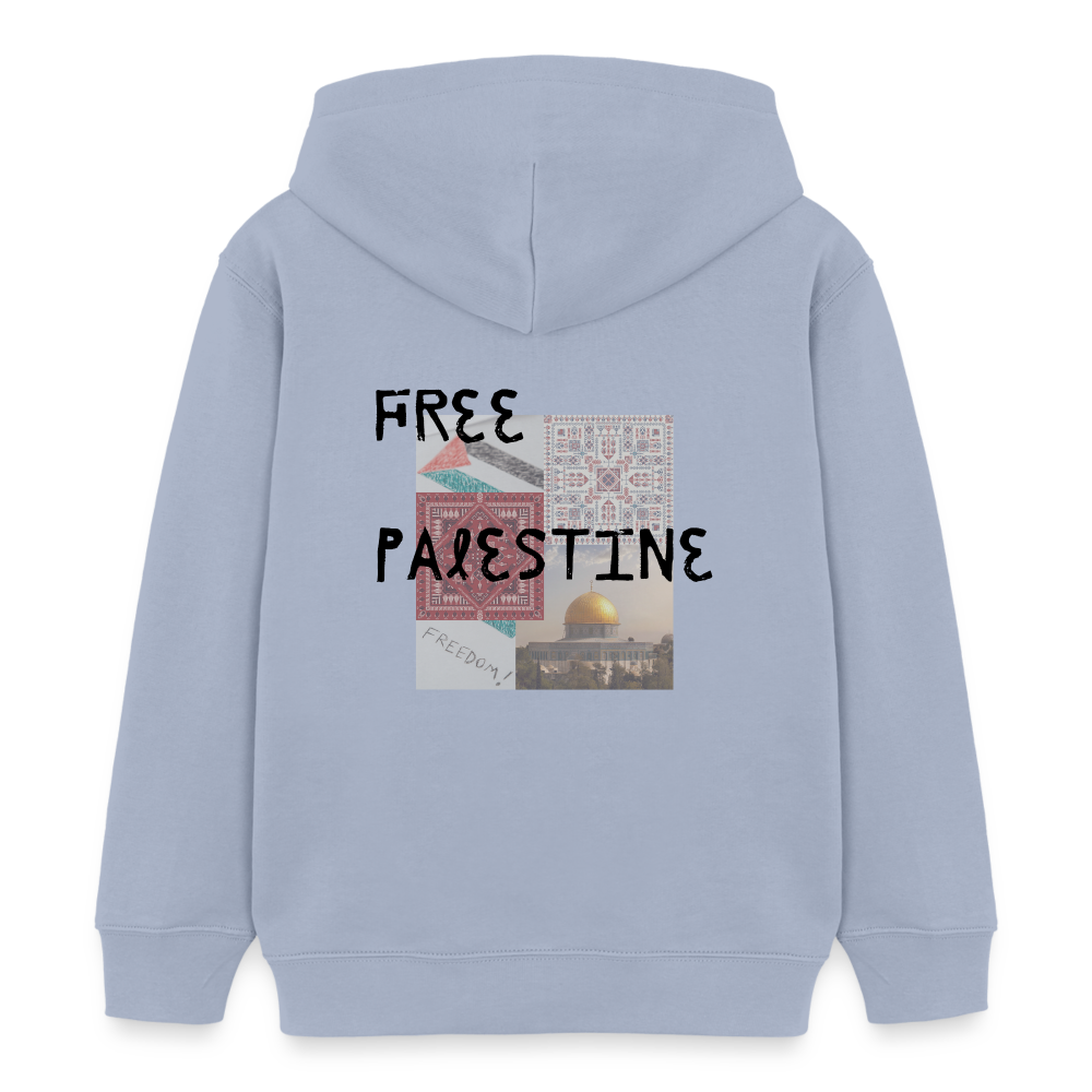 Sweat à capuche bio Mini  Enfant - PALESTINE - lavande-violet