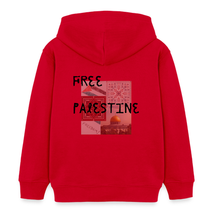 Sweat à capuche bio Mini  Enfant - PALESTINE - rouge