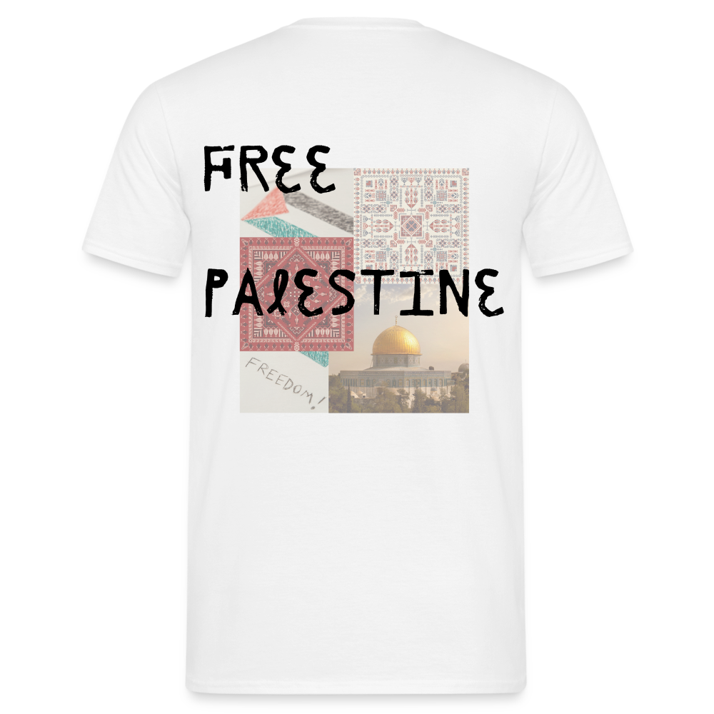 T-shirt Homme - PALESTINE - blanc