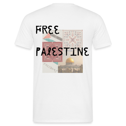 T-shirt Homme - PALESTINE - blanc