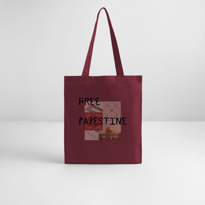 Tote bag bio - PALESTINE - bordeaux