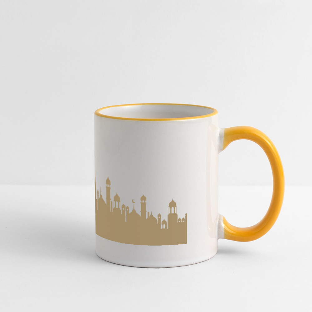 Mug panoramique - RAMADAN - blanc/jaune