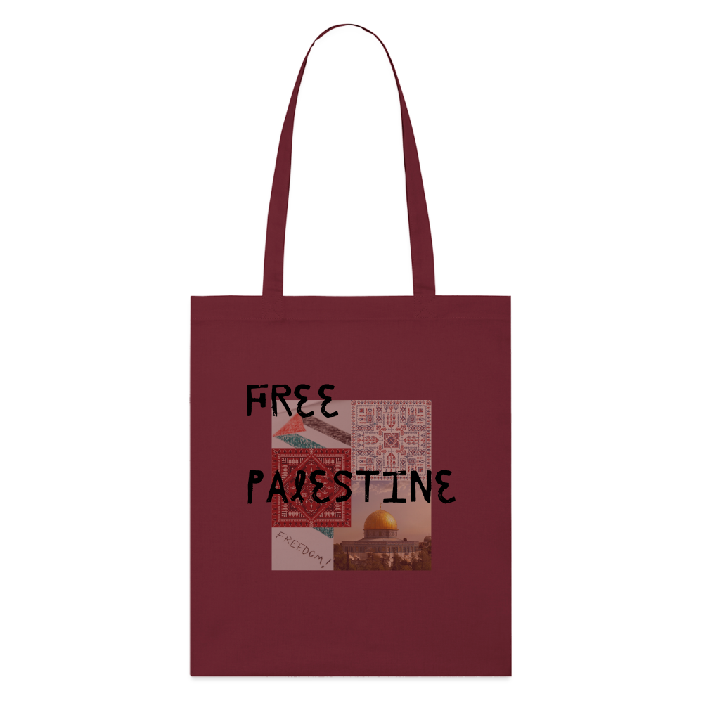 Tote bag bio - PALESTINE - bordeaux