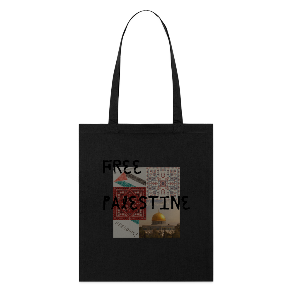 Tote bag bio - PALESTINE - noir