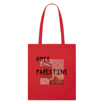 Tote bag bio - PALESTINE - rouge