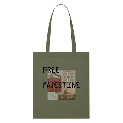 Tote bag bio - PALESTINE - kaki