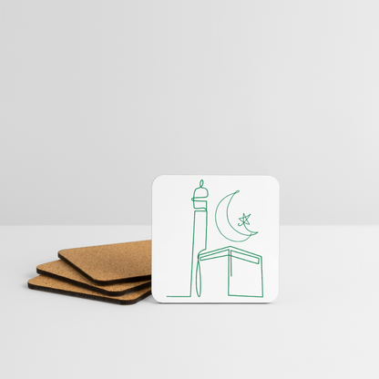 Dessous de verre (lot de 4) - RAMADAN - blanc