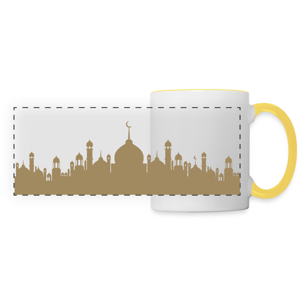 Mug panoramique - RAMADAN - blanc/jaune