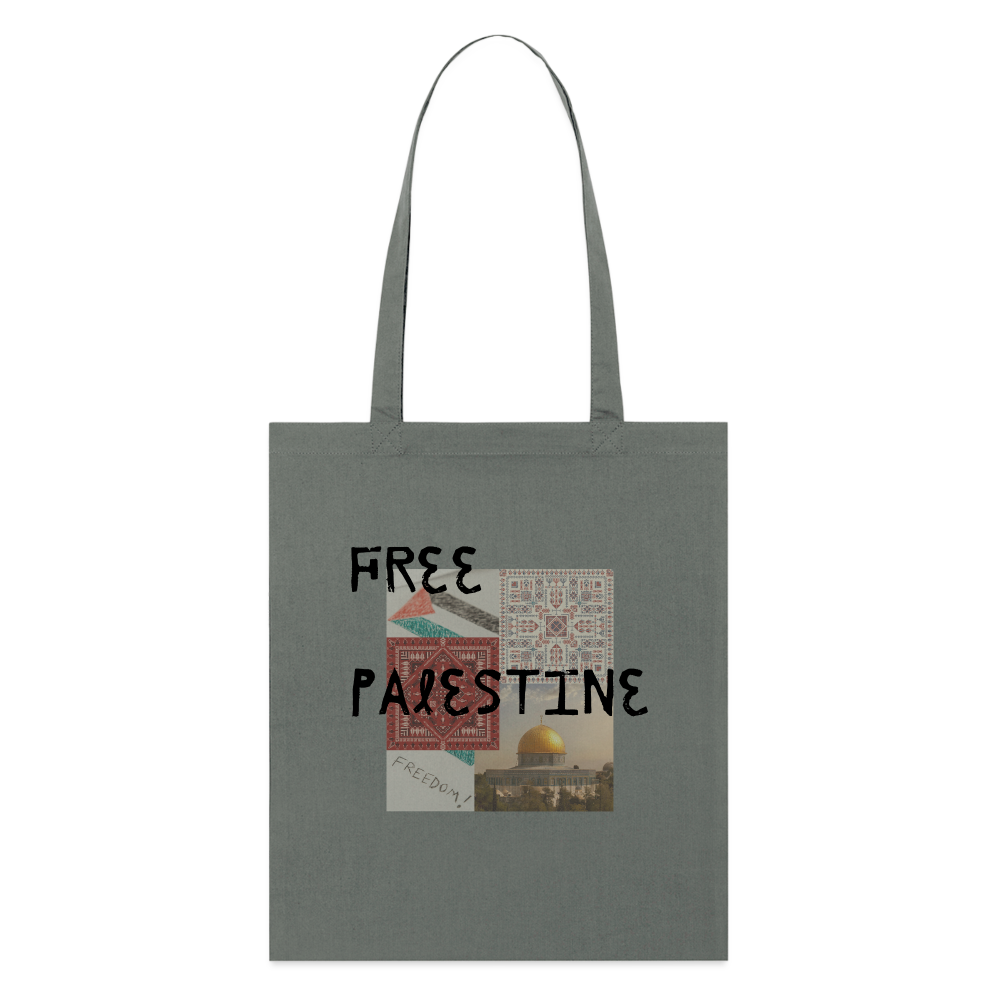 Tote bag bio - PALESTINE - charbon