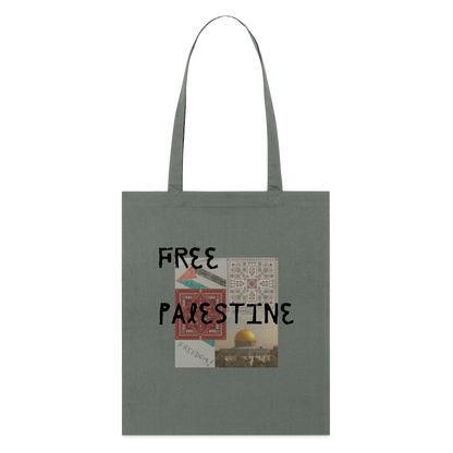 Tote bag bio - PALESTINE - charbon