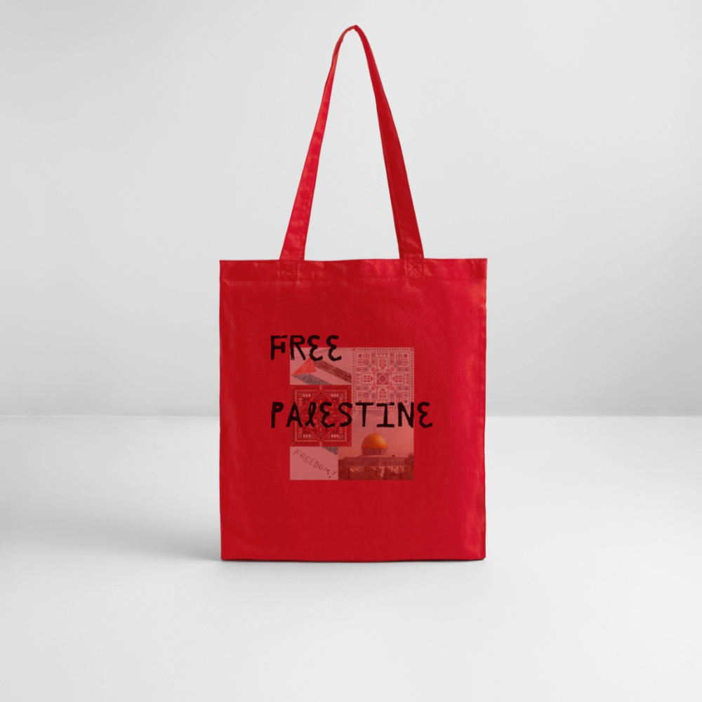 Tote bag bio - PALESTINE - rouge