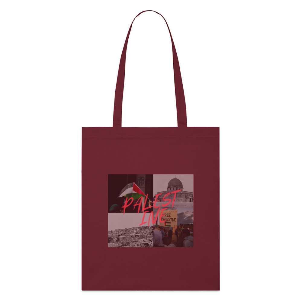 Tote bag bio - bordeaux