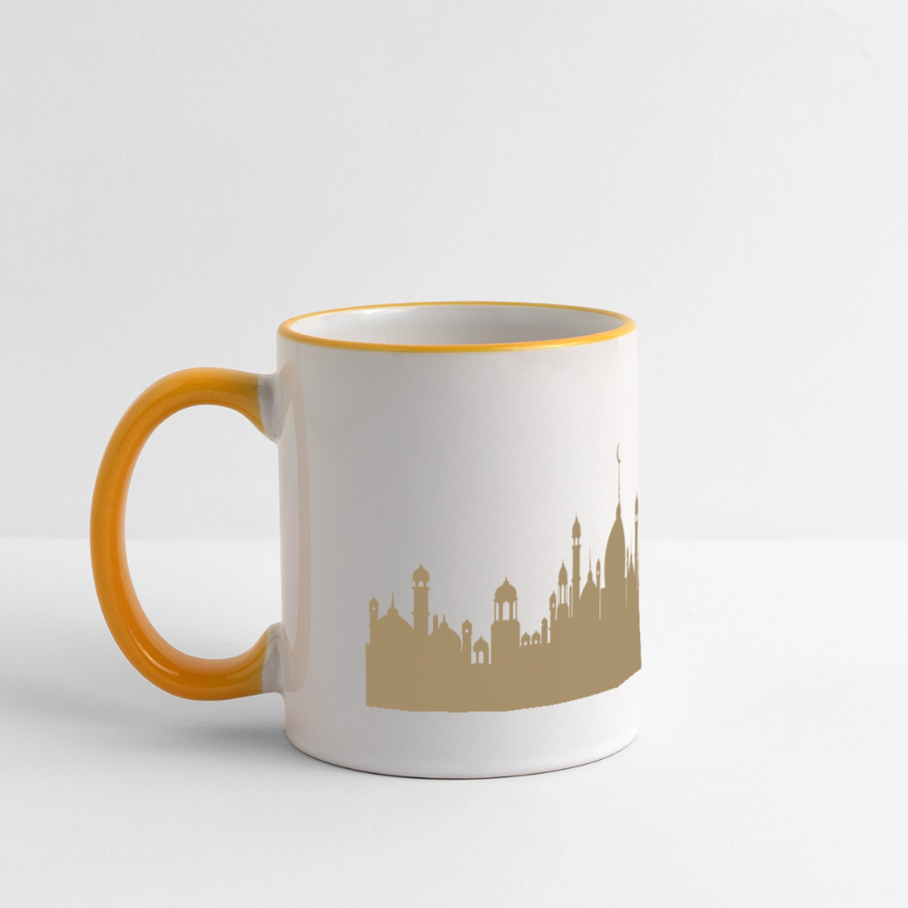 Mug panoramique - RAMADAN - blanc/jaune