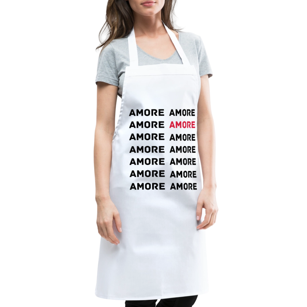 Tablier de cuisine - Amore - blanc