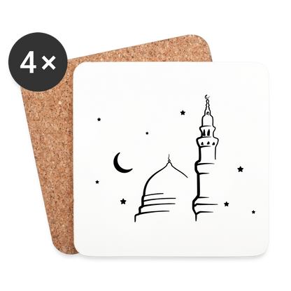 Dessous de verre (lot de 4) - RAMADAN - blanc