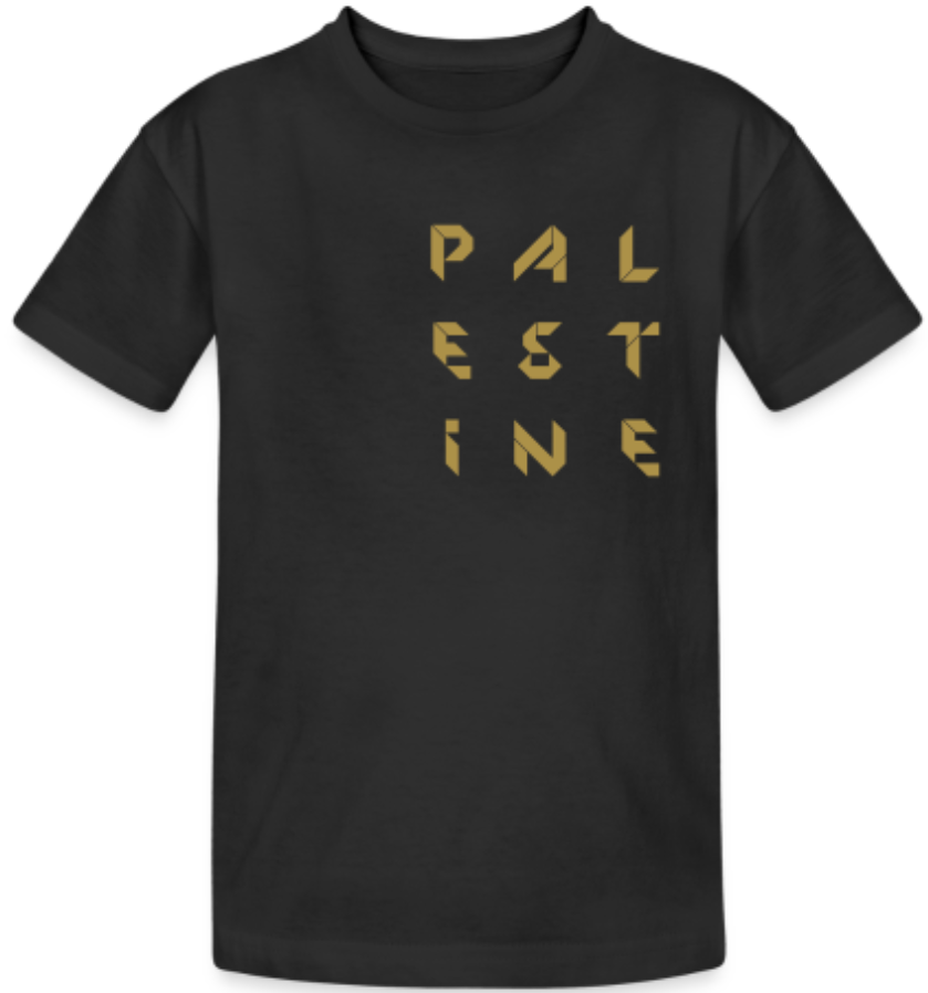 Tee shirt Palestine LETTRES