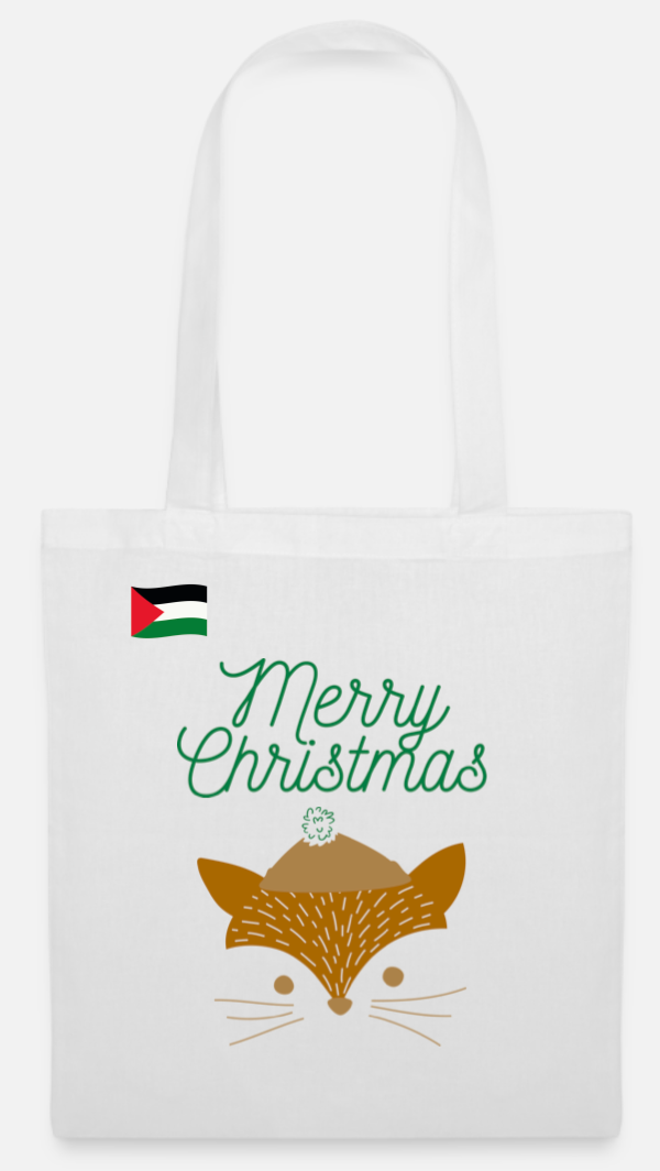 Sac en tissu Noel fox